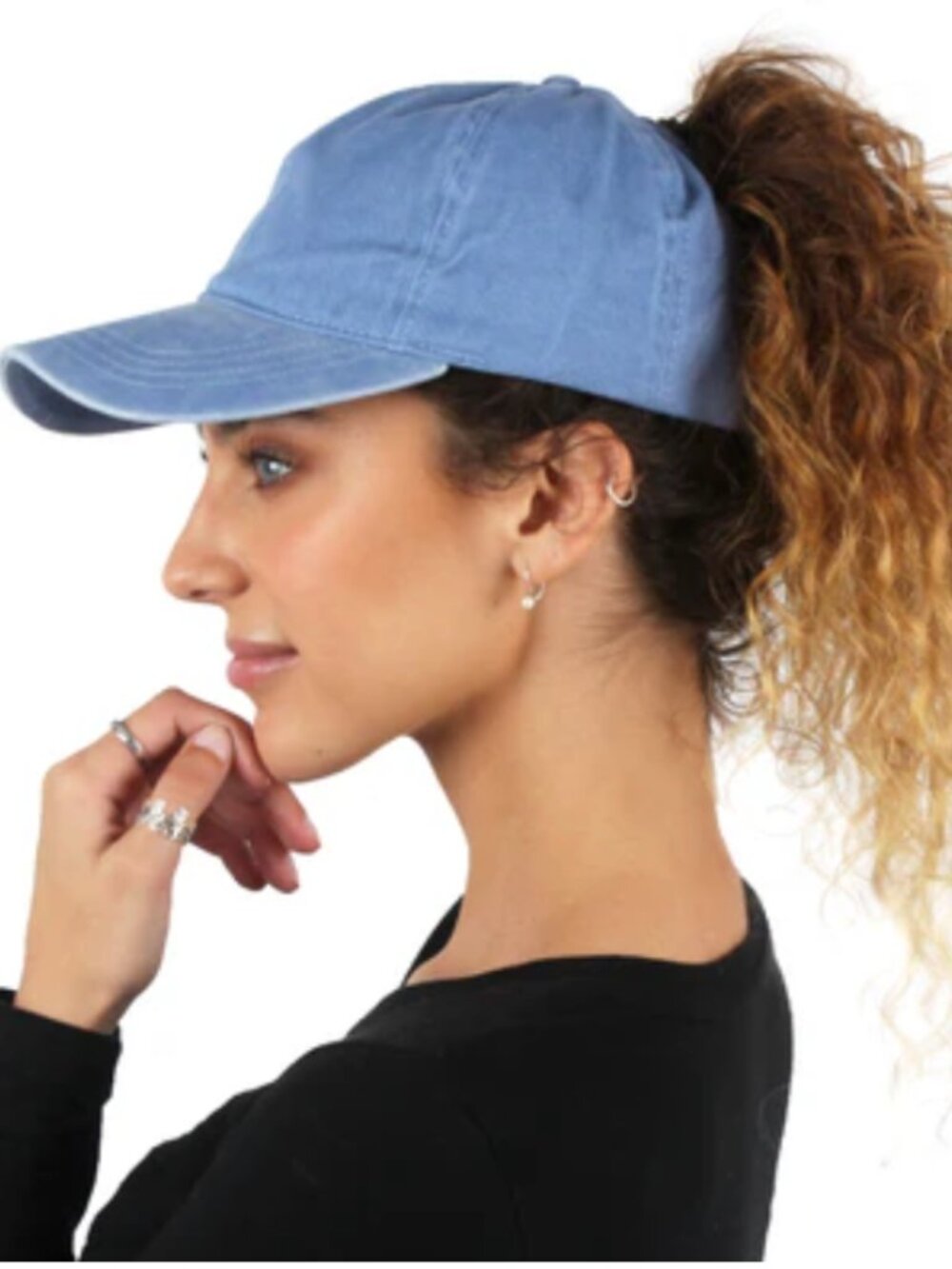 Ponyflo Ponytail Cap Slate Blue One Size- Make an Offer for Discounted Shipping!